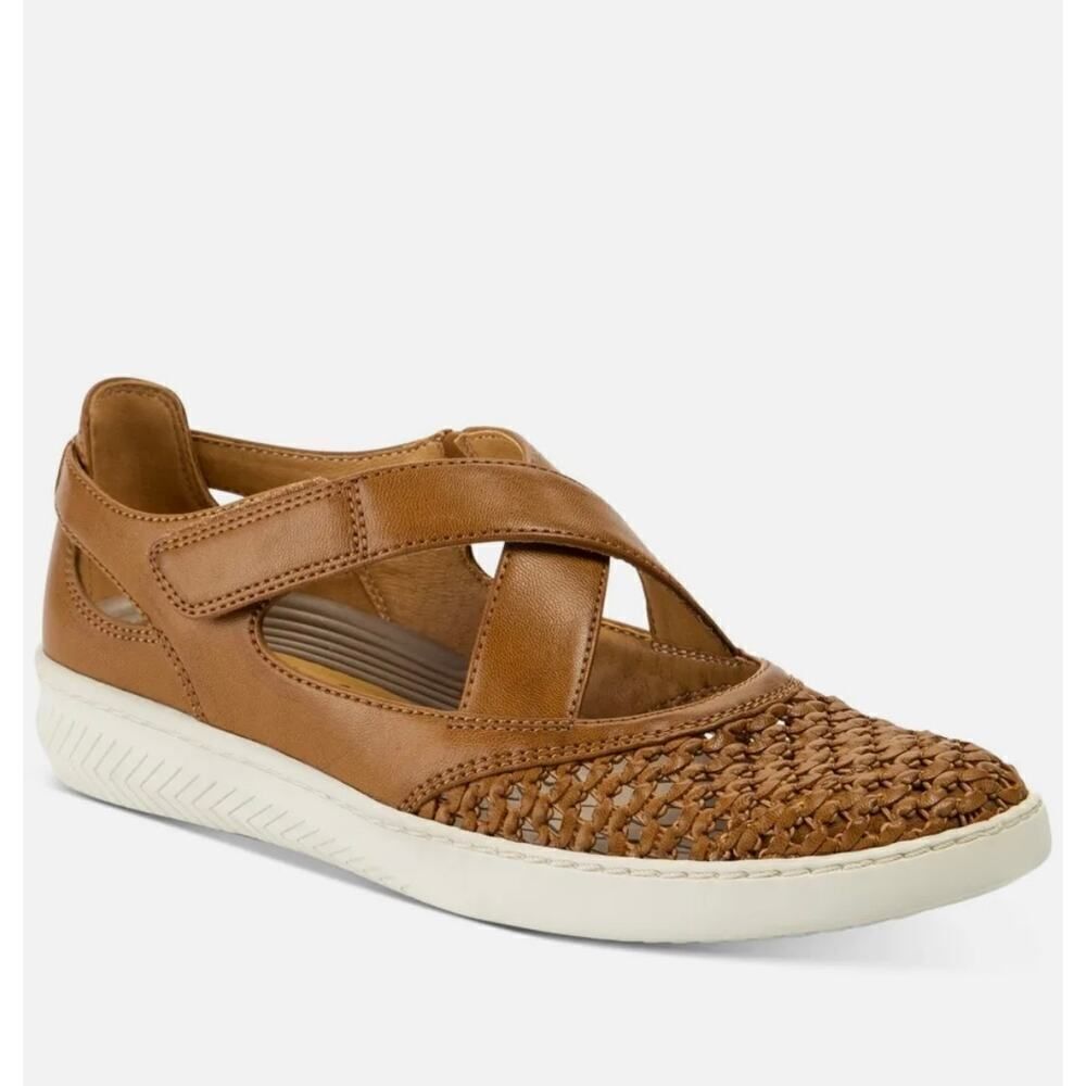 BARETRAPS Yesica Womens Brown Cushioned Round Toe Platform Flats Size 9.5